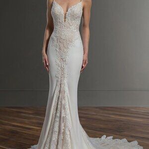Martina Liana Wedding Gown Item # 1004 - Ivory/Natural - Size 4